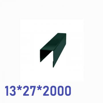планка п-образная 13*27*2000 (6005-зел.мох)